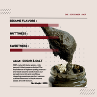 Black Sesame Spread ( No Sugar / Less Sugar and Salt ) Mentega Bijan Hitam The September Shop