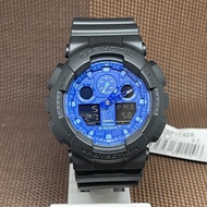 Casio G-Shock GA-100BP-1A Paisley Blue Analog Digital Quartz Men's Sport Watch