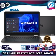DELL LATITUDE E7470 INTEL CORE I5 - 6200U (6TH GENERATION), 8GB RAM, 256GB SSD, WIFI, W CAM, 14 INCH