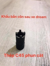 Khẩu bắn côn sau xe dream thép C45 chân 1/2
