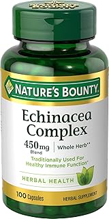 Echinacea Complex by Nature's Bounty, Herbal Supplement, Supports immune Health, 450 mg, 100 Capsule