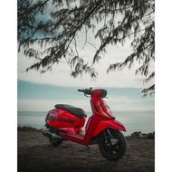 Full lambretta X200 X300 POWERBOMB (O2 Senser) PR2 HEX BLACK 35cm (lambretta X200 X300)