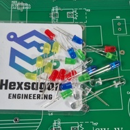 5pcs LED 5mm White Red Green Blue Yellow