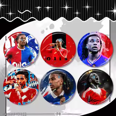 The King of Assists Michael Olise Laser Badge Applicable For Backpack Clothes Hats Decor Creative Ac