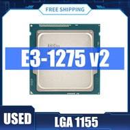 ใช้เกือบใหม่เดิม Intel Xeon V2 Series E3 1275 V2 E3-1275V2เดสก์ท็อปเซิร์ฟเวอร์เครื่องประมวลผลซีพียู3.50GHz 8M Quad-Core E3-1275 V2เต้ารับซีพียูเมนบอร์ด B75ที่รองรับ1155