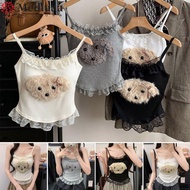 Meihuaa Summer Tank Tops - Casual Kawaii Y2K Style Fitted Tops for Women