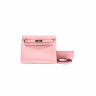 Hermès 櫻花粉 Kelly danse W刻 肩背包