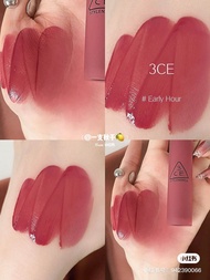 3CE Silk Velvet Matte Cloud Lipstick Taupe Lip Gloss ขนาดตัวอย่าง เหมาะสําหรับทุกสภาพผิว เอฟเฟกต์การ