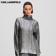 KARL LAGERFELD - CABLE KNIT SWEATER