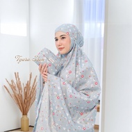 KATUN Tyara Shop - Mukena Travel Mini Pouch 2in1 Cotton Motif Top Bottom Luxury Cute Mukena Travel M