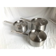 304 Stainless Steel Sauce Pot With Induction Hob Lid Size 16-18cm