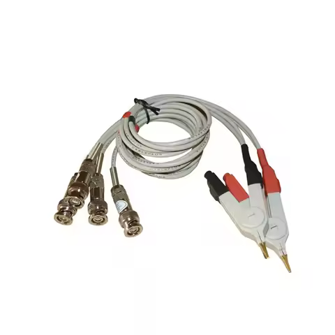 Resistance Test Clip Kelvin Test Leads/LCR Test Leads/Lead Probe Clips/Insulated Banana Test Clips, 