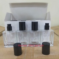 botol parfum spray kotak 30ml black