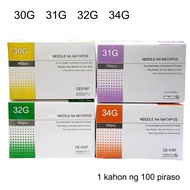 100Pcs/box 34G 32G 30G Painless Small Superfine Beauty Needle Disposable Injection Piercing Needles