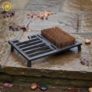 Cast Metal Boot Mat Weather Resistant Cast Iron Doormat Non-Slip Vintage Boot Mat for Gardeners Door