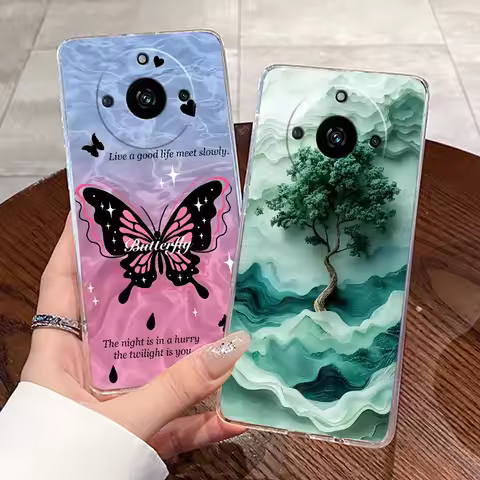 Casing For Realme 11 Pro+ 5G Narzo 60 Pro Clear Silicone Soft TPU Back Cover Realme 11 Pro Plus 5G C