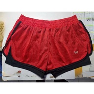 Quần Đùi Thể Thao Nữ  2 Lớp Tập Gym Yoga Aerobic Picklebal Lưới  Thoáng Mát Túi Trong Để Điện Thoại 