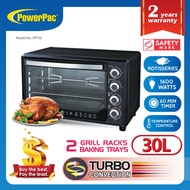 PowerPac 30L Electric Oven with 2 tray / 2 wire mash / rotisserie and Convection  (PPT30)
