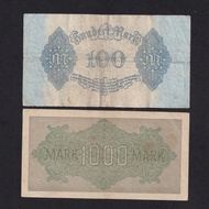[Fidelity] 1909 Years Ago Russia 5 Rubles 10 Rubles German Mark Coin Collection