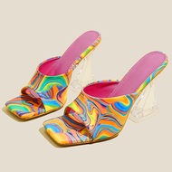 Fashion Women's High Heels Sandals - 3.93 Inches Elegant Patterned
