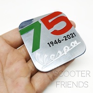 Vespa Anniversary Emblem Badge 75 years