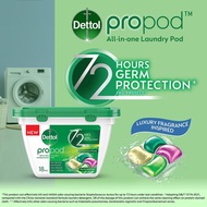 Dettol All-in-One Laundry Capsule 18s Laundry Pod Rainforest Fresh