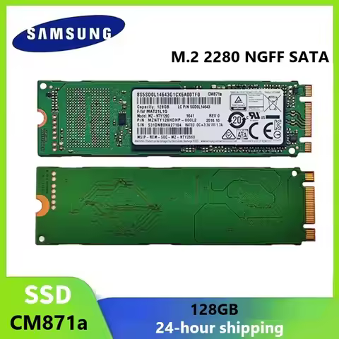 SAMSUNG SSD CM871a 128GB Internal Solid State Disk HDD Hard Drive M.2 2280 NGFF SATA Storage For Lap