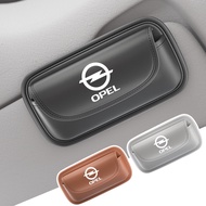 1pcs Multi-function Car Glasses Case Car Sun Visor Sunglasses Clip Card Ticket Storage Bag for Opel 