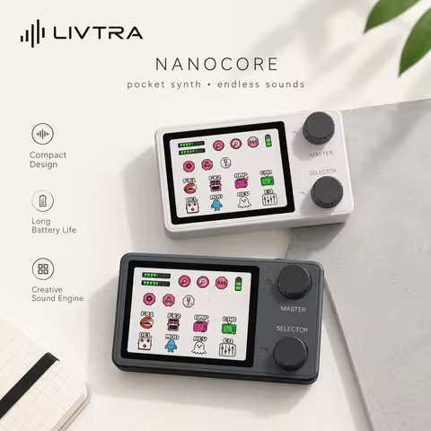 Livtra Nanocore Pocket Guitar Multi Effects Processor Compact Mini Audio Interface For Electric Guit