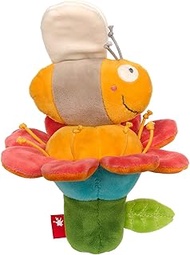 SIGIKID PlayQ 42613 Rattle Flower & Bee Girls and Boys Baby Toy Recommended from 3 Months Multi-Colo