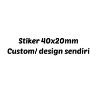 Stiker murah, 40x20mm sticker bajet, stiker vendor murah|thermal sticker