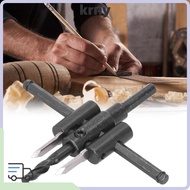KRNY0MY Circle Hole Cutter, 30-120mm Range 1-3/16 to 4-3/4 Inch Adjustable Hole Saw Kit, High Carbon