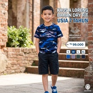 AURI Dry Fit Camouflage Children's T-Shirt for Ages 7 Years, Lightweight, Comfortable to Wear
