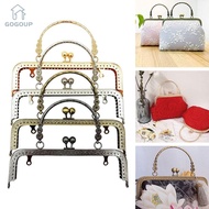 GOGOUP Purse Frame Kiss Clasp Handle Bag Accessories Vintage Pattern Bag Making Bag Hardware Bag Cla