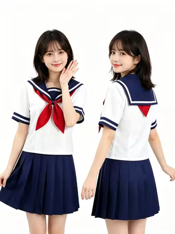 Gaming Anime Cosplay Costumes Yandere Simulator Japanese JK Sailor Uniforms Schoolgirl Uniforms Hall