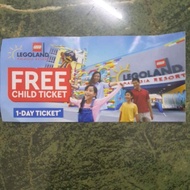 Legoland Kids Go Free One Day Child Ticket