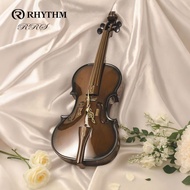 [RHYTHM] RHYTHM Mute Solid Wood Wall Clock Living Room Household 2026 New Style Light Luxury Simple 