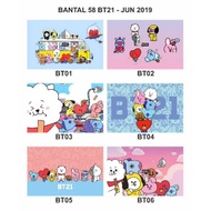 CUTE BT21 HEAD PILLOW PRINTING PILLOW
