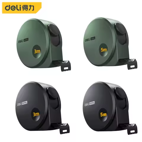 Deli Tools 1Pcs 3/5M Digital Tape Measure Retractable Metric Measuring Tape Household Woodworking Po