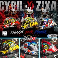 LIMITED EDITION Free Spoiler + Additional Mercury Shield 1 CYRIL R1 PRO ZIXA Helmet