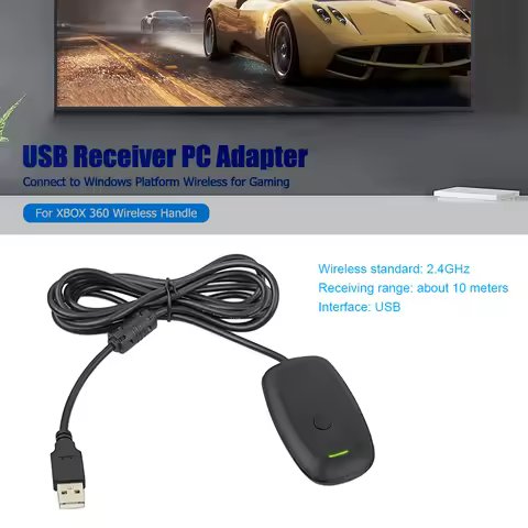 Professional USB Receiver Supports Windows XP/Vista System Wireless Gamepad USB Receiver for Xbox 36