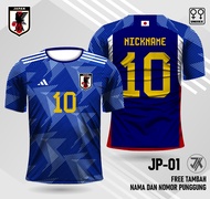 Jersey bola timnas jepang piala eropa 2024 baju sepakbola timnas jepang piala eropa 2024 kaos bola unisek free custom nama dan nomor