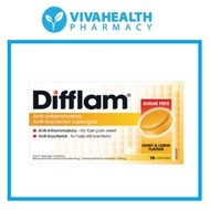 Difflam Honey Lemon/Eucalyptus Menthol/ Raspberry Lozenges 16s