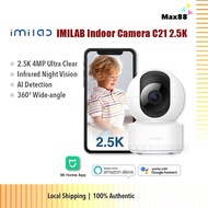 【Official】Xiaomi App | IMILAB C21 2.5K WiFi Plug-in Indoor Camera | Google Assistant & Alexa Voice C