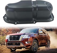 SHOWSEN 111101LA0B Engine Oil Pan Sump with Drain Plug Compatible with 2017-2024 Nissan Armada,2017-