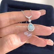 Ocean Blue Water Drop Necklace