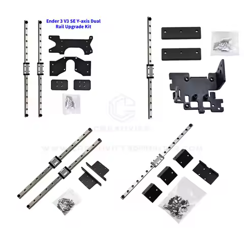 Ender3 S1/PRO/Ender 3V2/Ender 3V3 SE 3d printer Upgrade kit Dual Y Axis Linear Rail Upgrade kit X Ax
