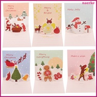 6 Sets Cards Xmas Gift Christmas 3D Festival Greeting -up Paper Child naerke