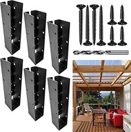 Concealed Joist Hanger Brackets, Woodwork Concealed-Flange Hanger for 2" x 8”(Actual:1.5" x 7.5“）Lum