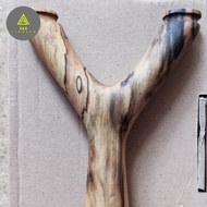 Ketapel kayu modern/custom Cagak Natural Kayu Jambu Spalted